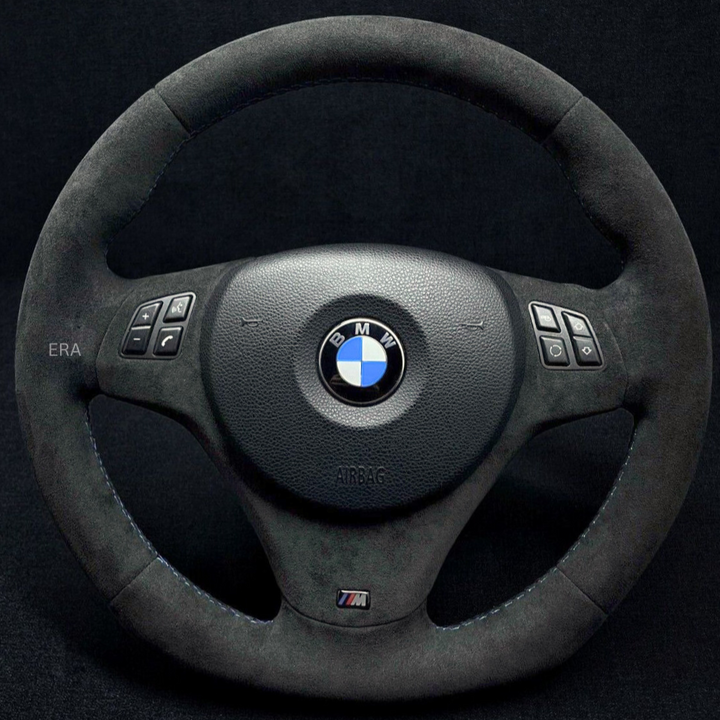 BMW E9X-E8X ALCANTARA / M STITCHING / ALCANTARA LEATHER TRIM / FLAT BOTTOM