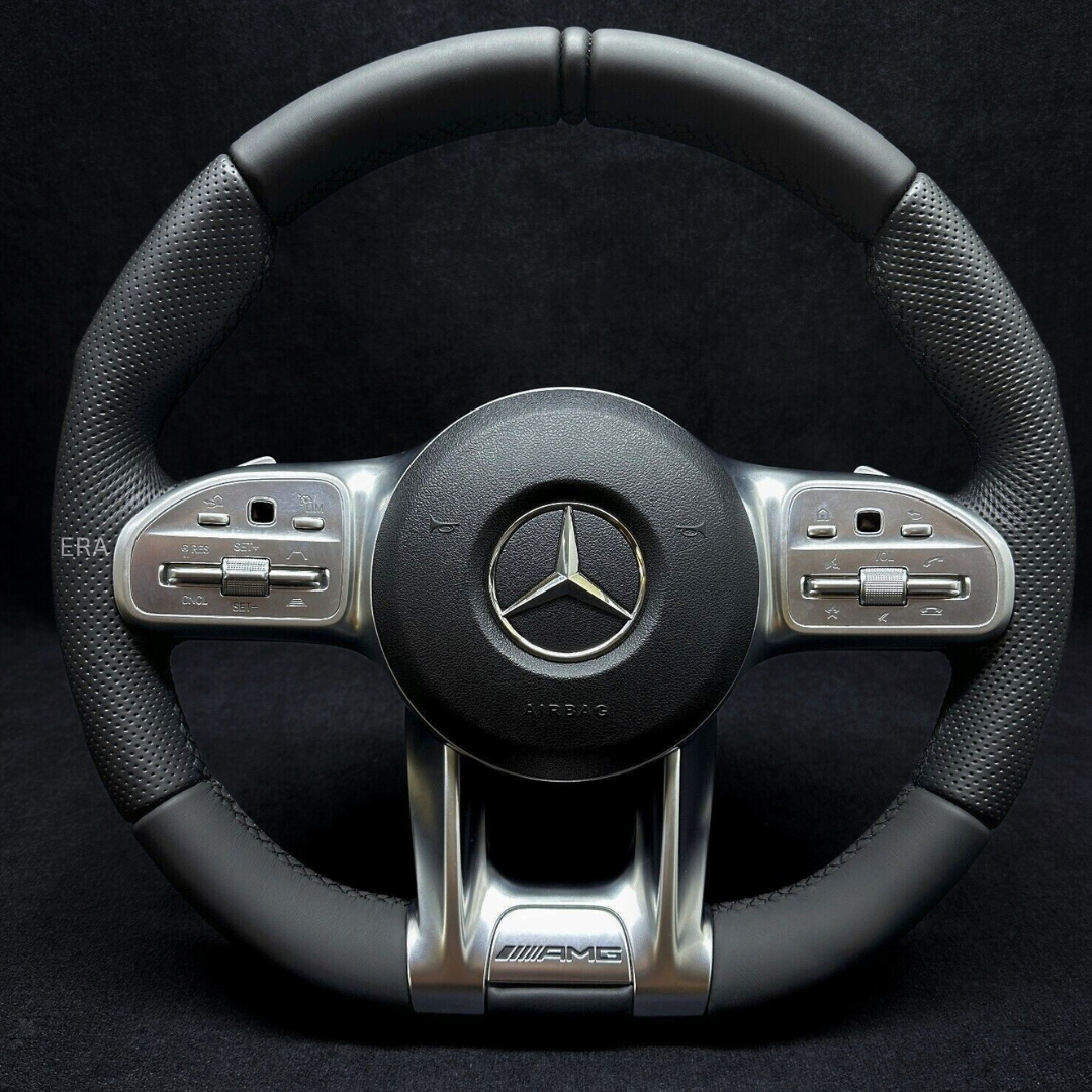 BLACK LEATHER STRIPE / BLACK STITCHING / SHIFT PADDLES NAPPA LEATHER