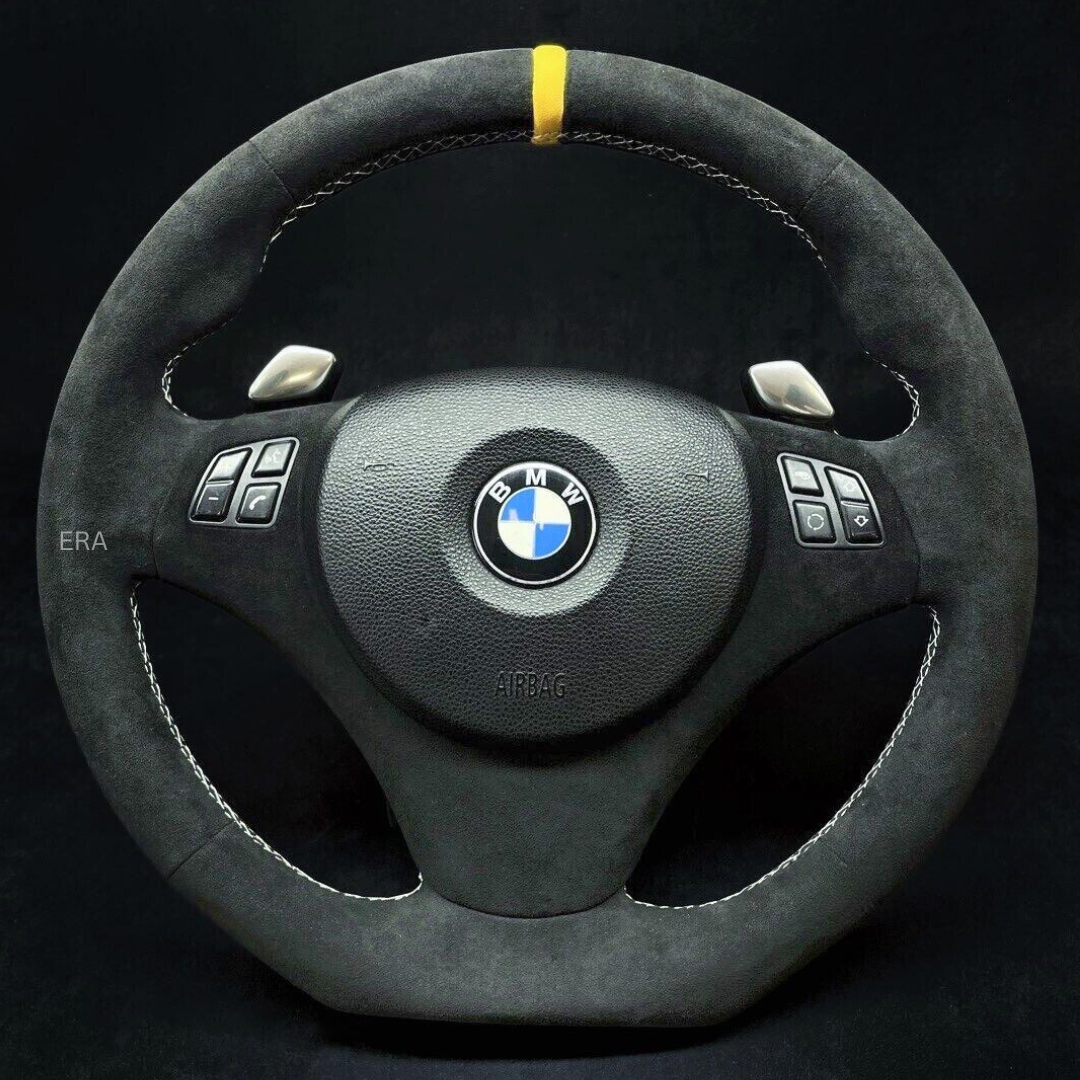 bmw e92 e93 e87 e88 e81 e90 m performance steering wheel YELLOW STRIPE