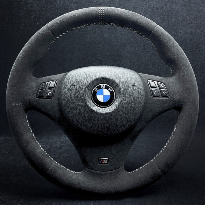 BMW E90 CS ALCANTARA STEERING WHEEL M white laser