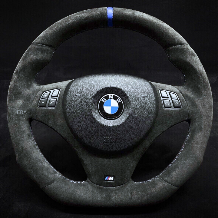 BMW E9X-E8X ALCANTARA / BLUE STRIPE / M STITCHING / ALCANTARA LEATHER TRIM