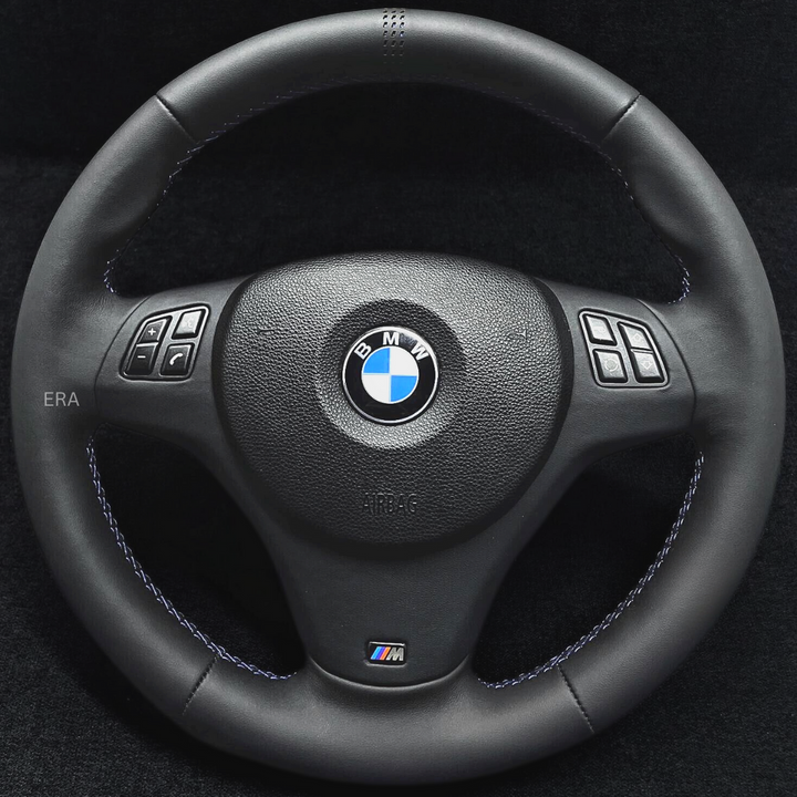 BLUE LAZER STRIPES / BLUE STITCHING / LEATHER TRIM