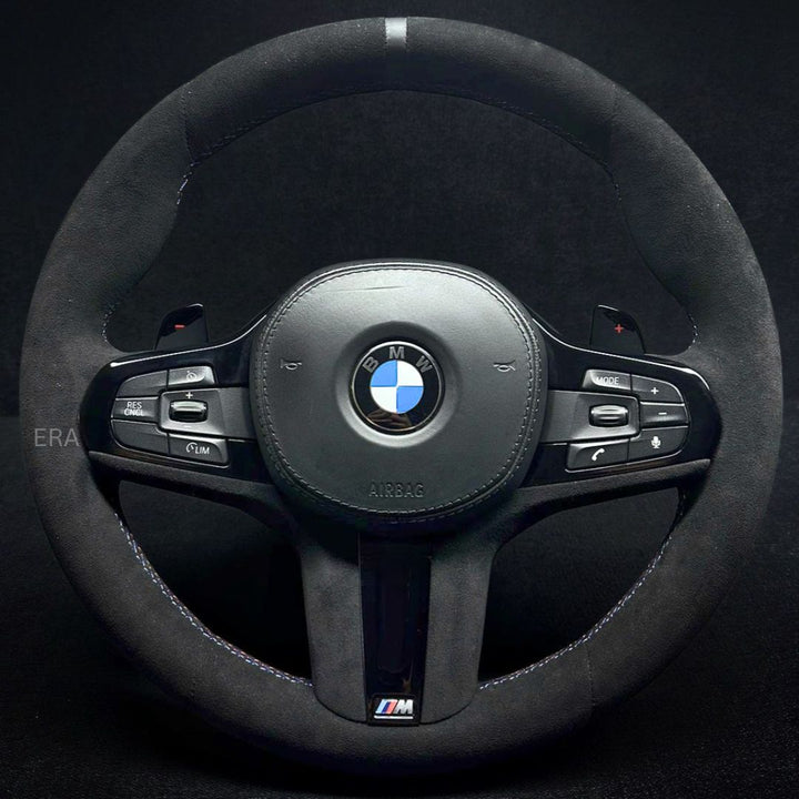 BMW steering wheel alcantara shift paddles