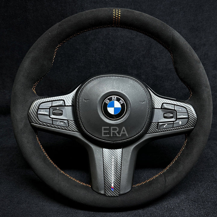 Bmw steering wheel yellow laser