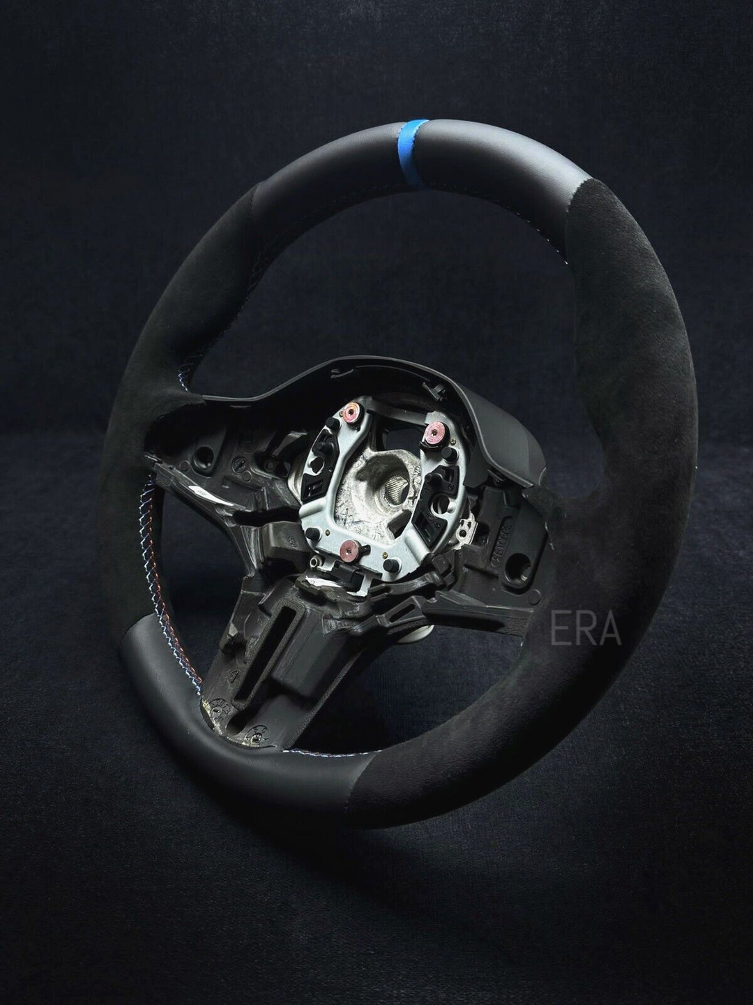 BMW G-SERIES NAPPA-ALCANTARA / LIGHT BLUE STRIPE / M STITCHING