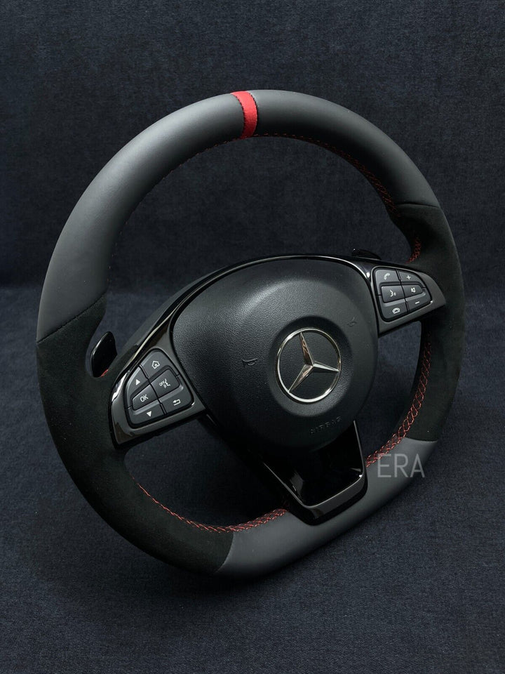 RED STRIPE / RED STITCHING / PIANO BLACK TRIM AND SHIFT PADDLES