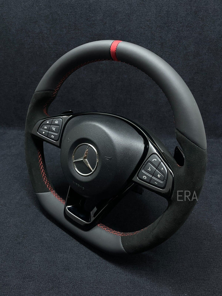 RED STRIPE / RED STITCHING / PIANO BLACK TRIM AND SHIFT PADDLES