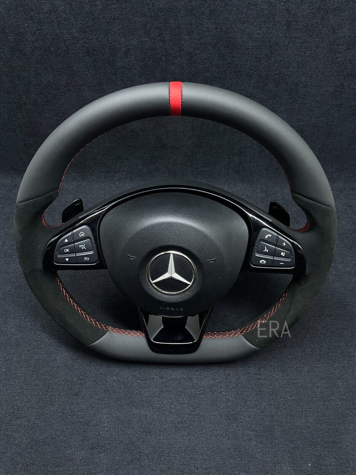 RED STRIPE / RED STITCHING / PIANO BLACK TRIM AND SHIFT PADDLES