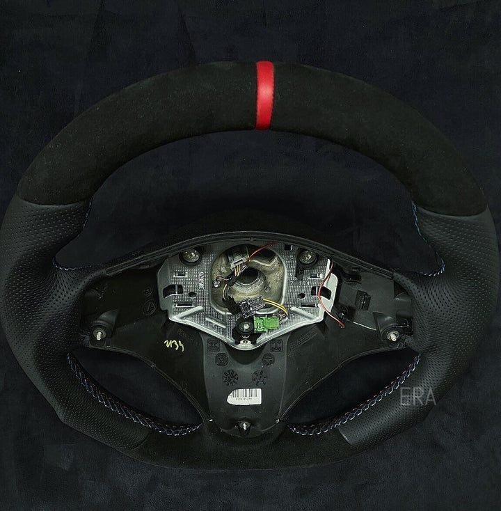 BMW E9X-E8X ALCANTARA-PERFORATED / RED STRIPE / M STITCHING / SHAPED