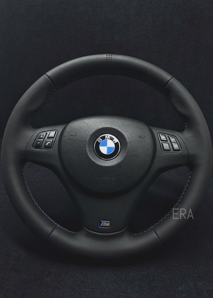 BLUE LAZER STRIPES / BLUE STITCHING / LEATHER TRIM