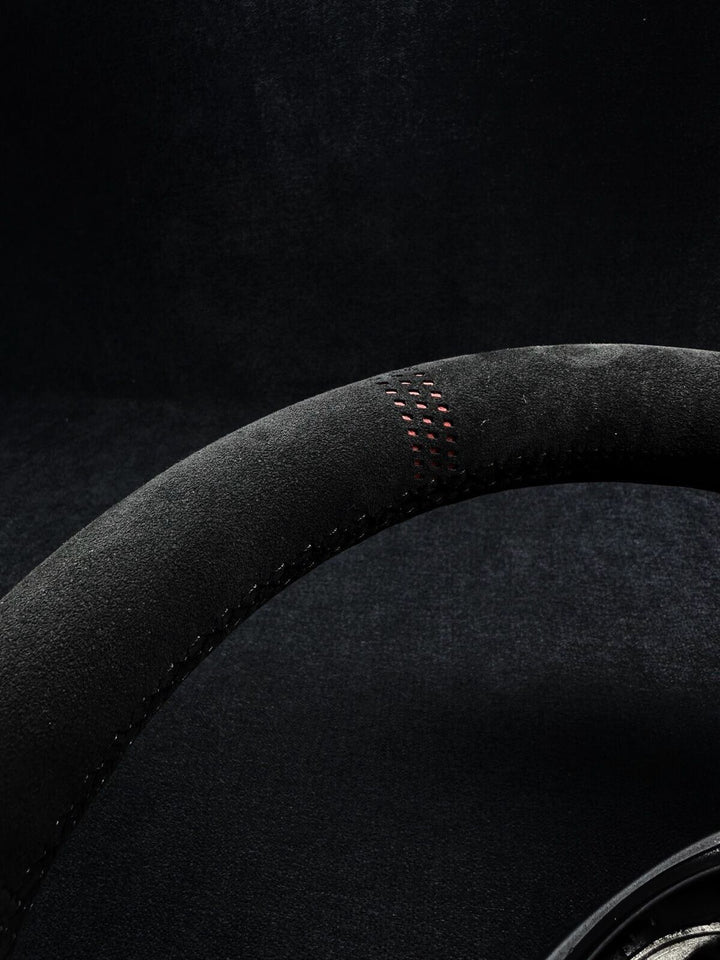 BMW G-SERIES ALCANTARA / RED LAZER STRIPES / BLACK STITCHING