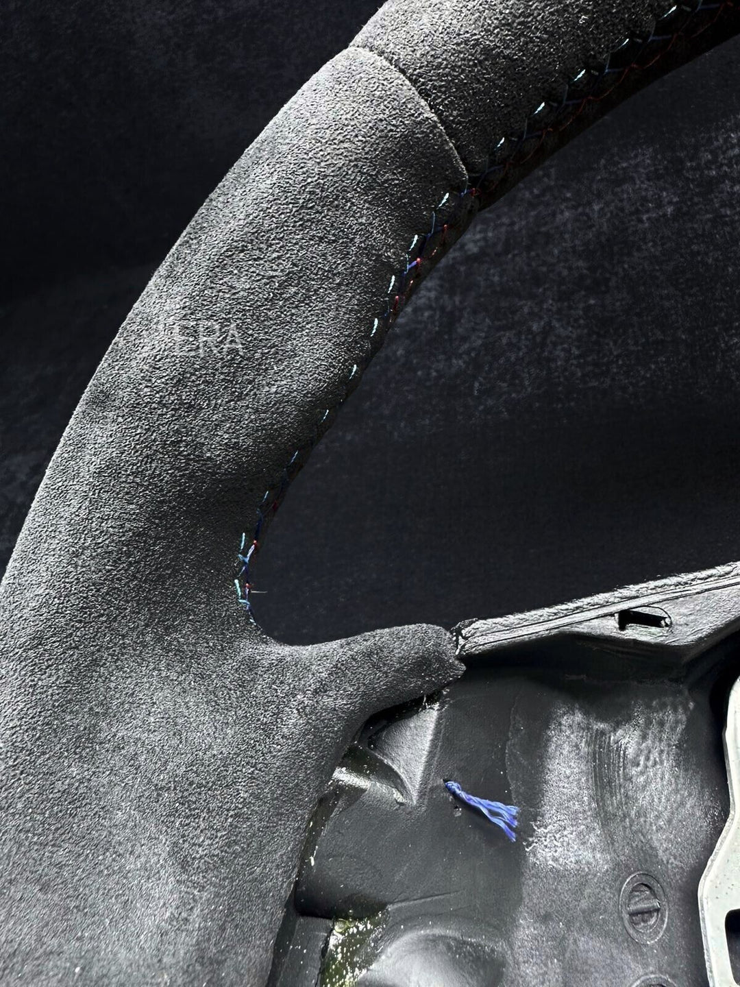 BMW E9X-E8X ALCANTARA / BLUE STRIPE / M STITCHING