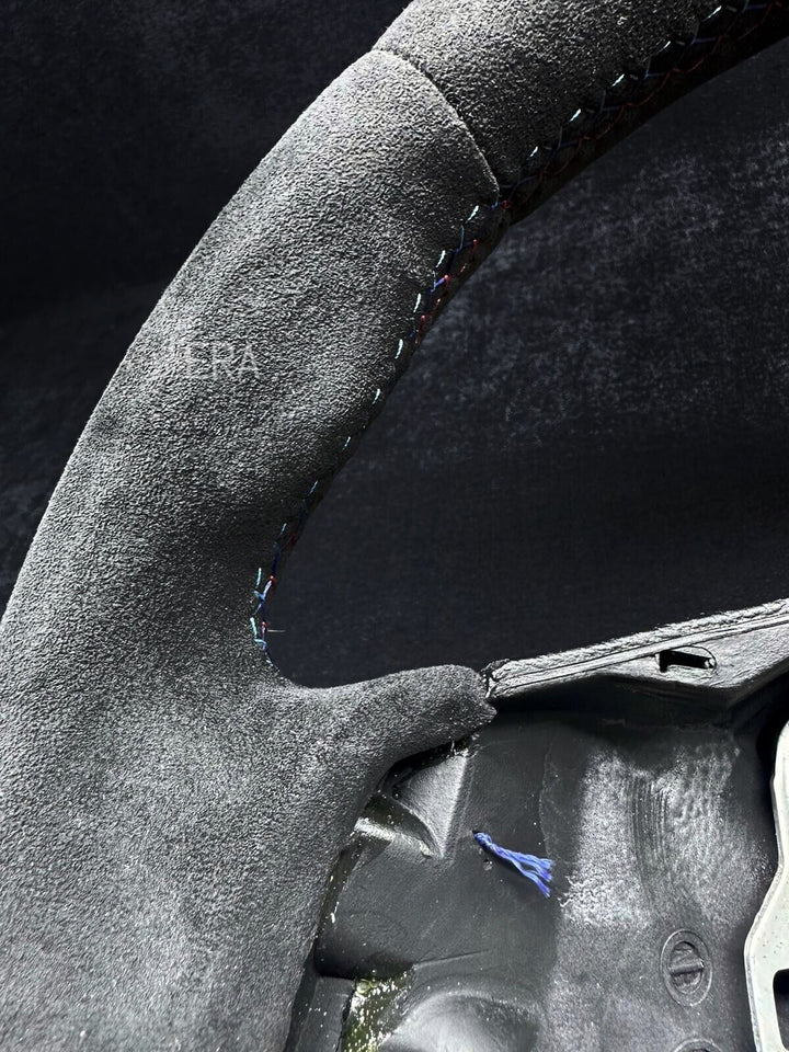 BMW E9X-E8X ALCANTARA / BLUE STRIPE / M STITCHING
