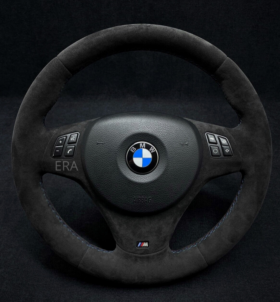 BMW M SPORT ALCANTARA STEERING WHEEL FOR E90 E91 E92 E93 E82 E84 E85 –  ERAWHEELS