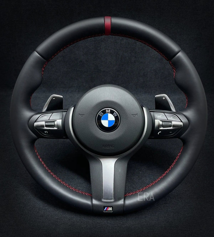 BMW F-SERIES NAPPA / RED STRIPE / RED STITCHING / SHIFT PADDLES