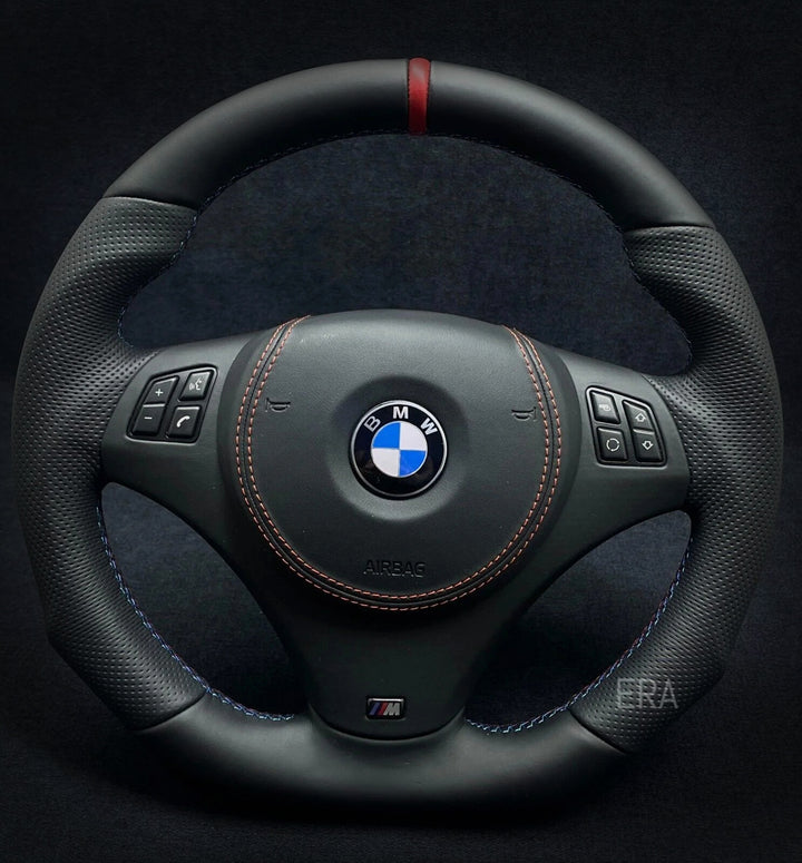 BMW E90 LEATHER AIRBAG STEERING WHEEL