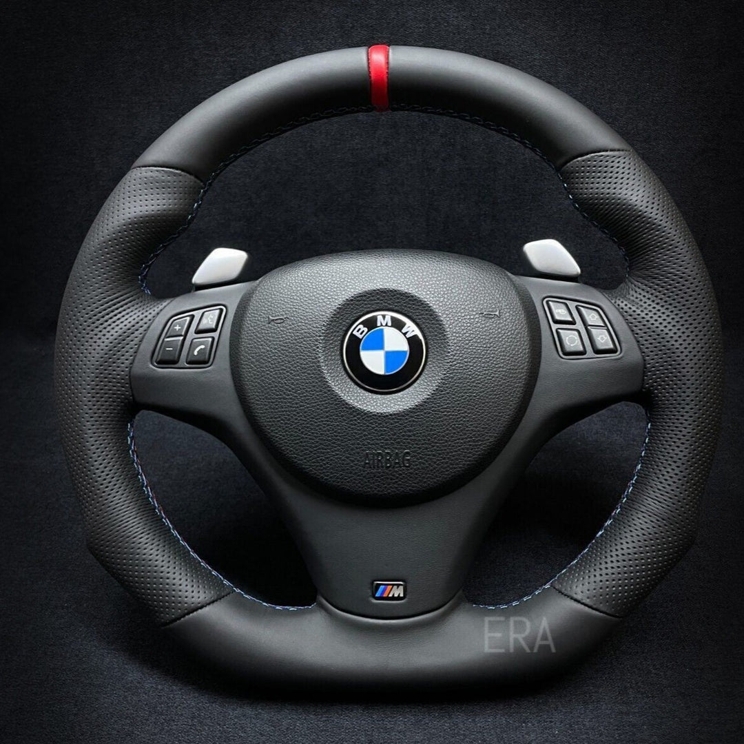 BMW CUSTOM MADE E9X STEERING WHEEL FLAT BOTTOM