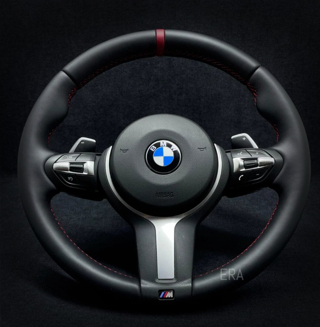 BMW F-SERIES NAPPA / RED STRIPE / RED STITCHING / SHIFT PADDLES