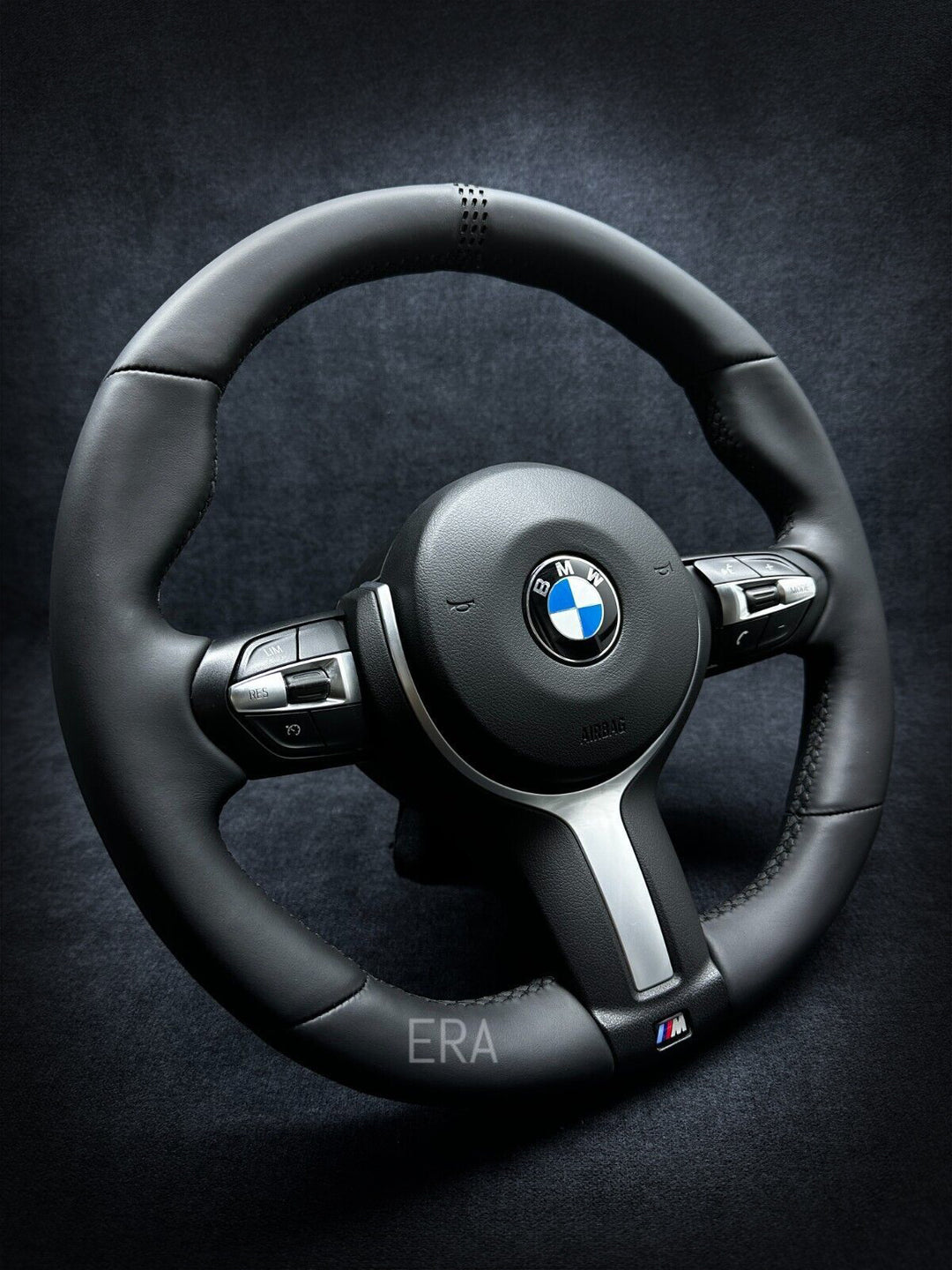 BMW F-SERIES NAPPA / BLACK LAZER STRIPE / BLACK STITCHING / SHAPED