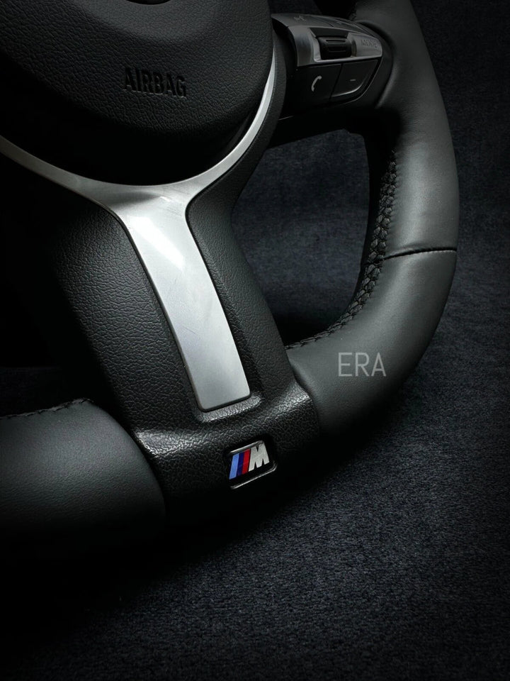 BMW F-SERIES NAPPA / BLACK LAZER STRIPE / BLACK STITCHING / SHAPED