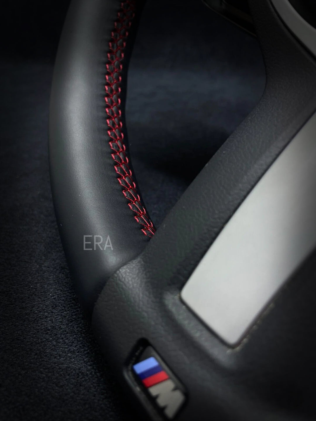 BMW F-SERIES NAPPA / RED STRIPE / RED STITCHING / SHIFT PADDLES