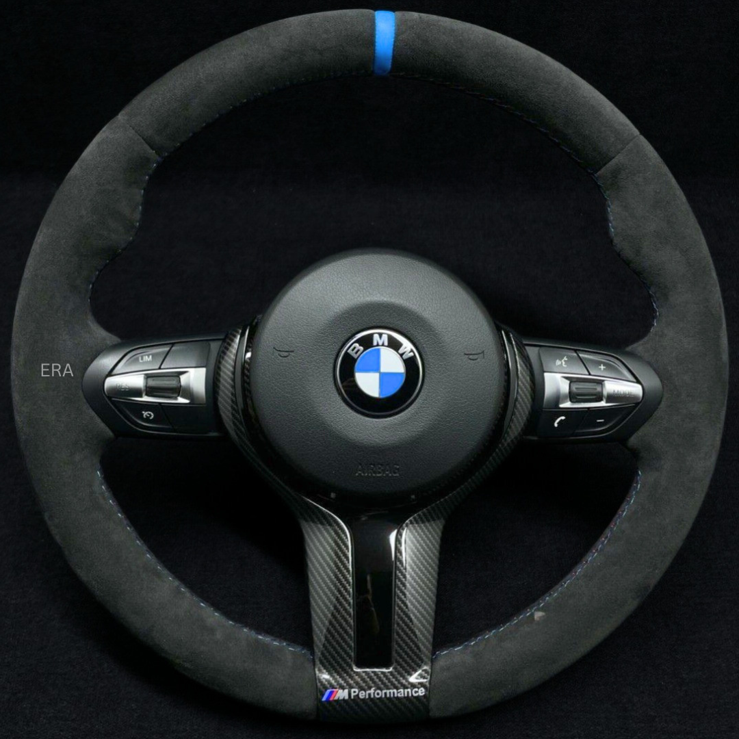  LIGHT BLUE STRIPE / M STITCHING / CARBON AND PIANO BLACK TRIM