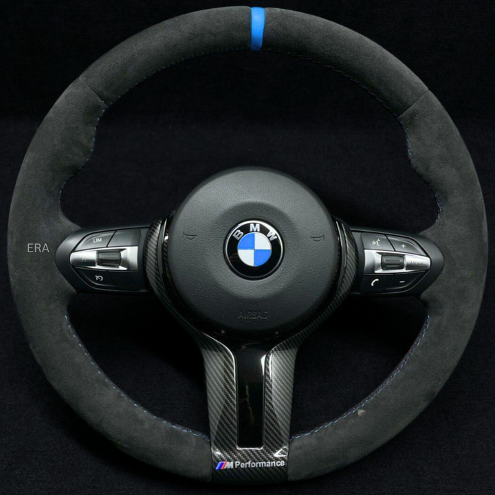  LIGHT BLUE STRIPE / M STITCHING / CARBON AND PIANO BLACK TRIM