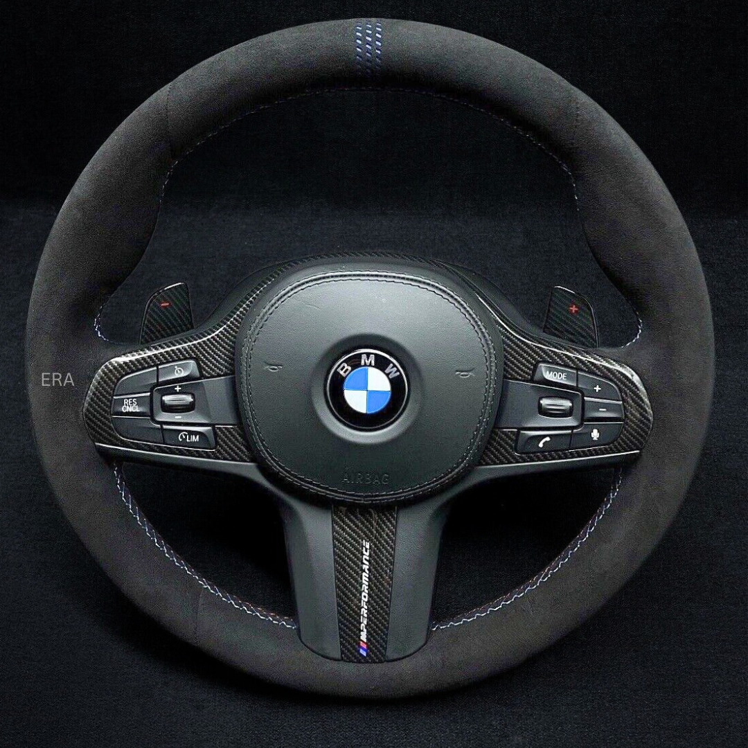 BLUE LAZER STRIPES / M STITCHING / CARBON TRIM / CARBON SHIFT PADDLES 