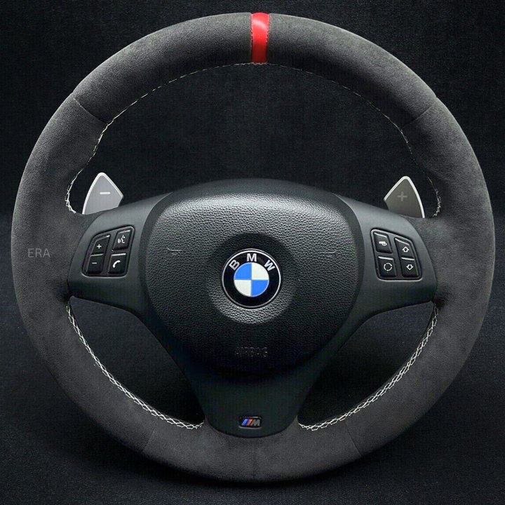 bmw m1 m3 e90 e92 e87 e81 DCT steering wheel red stripe
