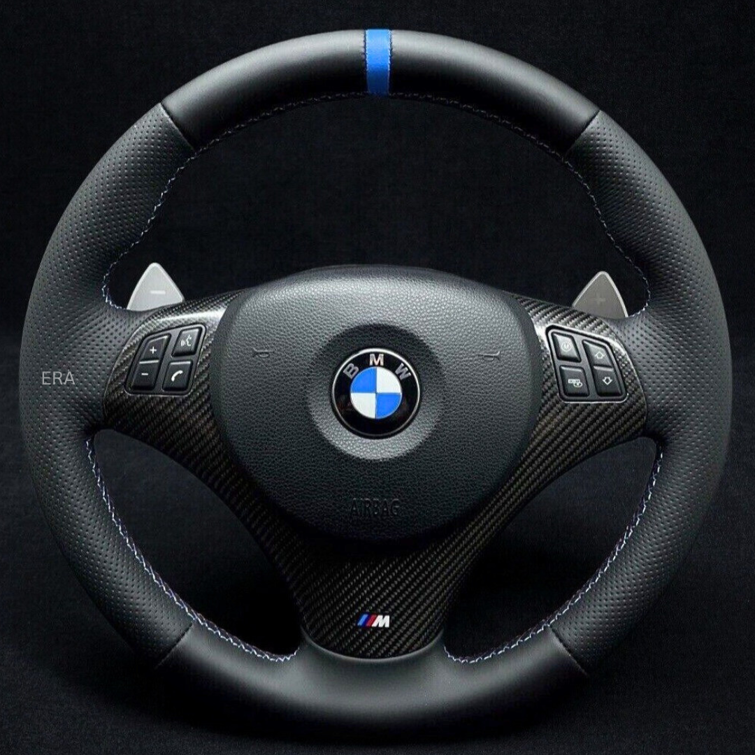 BMW E90 DCT STEERING WHEEL blue stripe