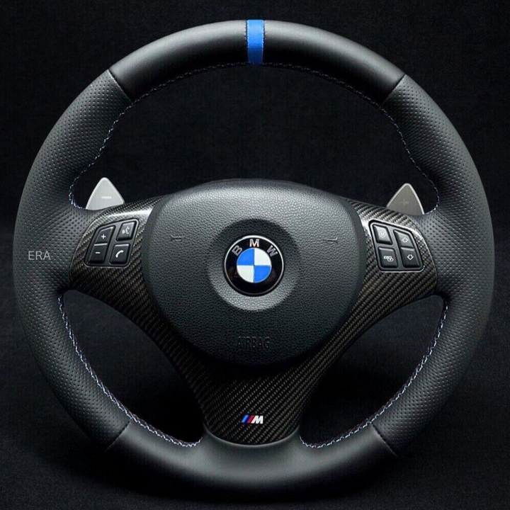 BMW E90 DCT STEERING WHEEL blue stripe
