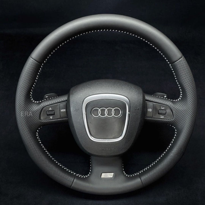 Audi leather trim shift paddles steering wheel