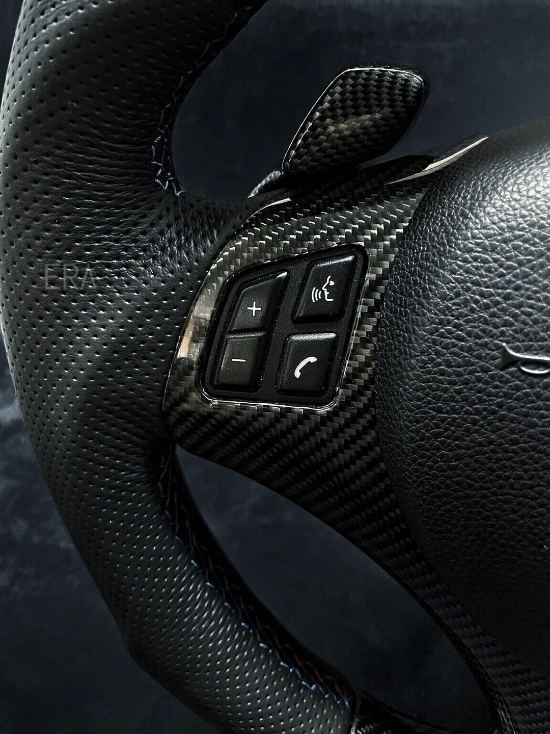 BMW E90 E81 CARBON TRIM STEERING WHEEL SHIFT PADDLES 