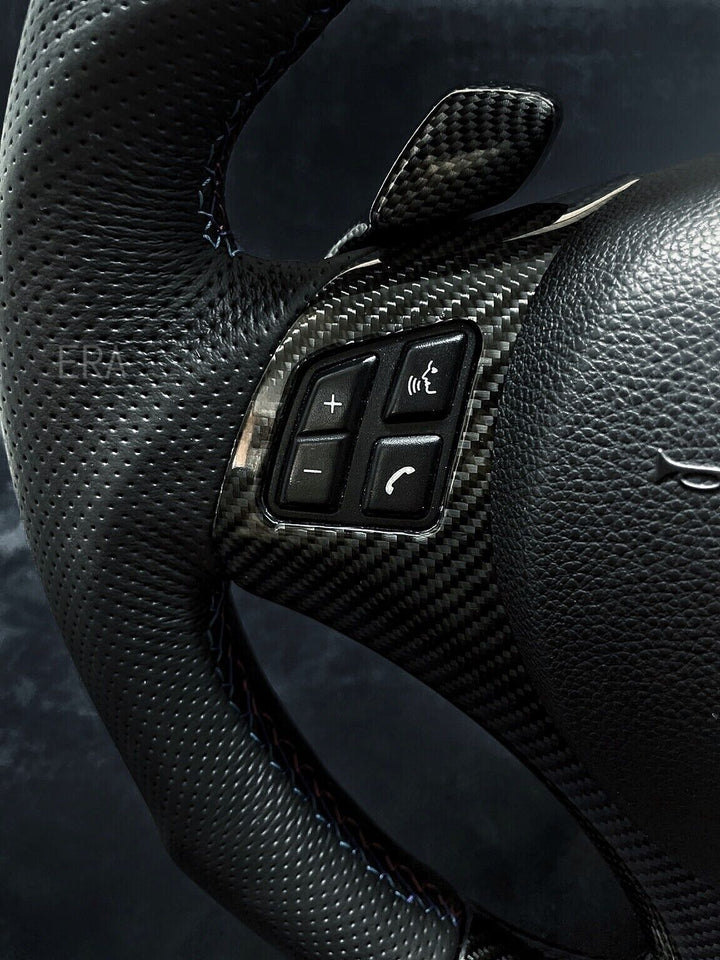 BMW E90 E81 CARBON TRIM STEERING WHEEL SHIFT PADDLES 