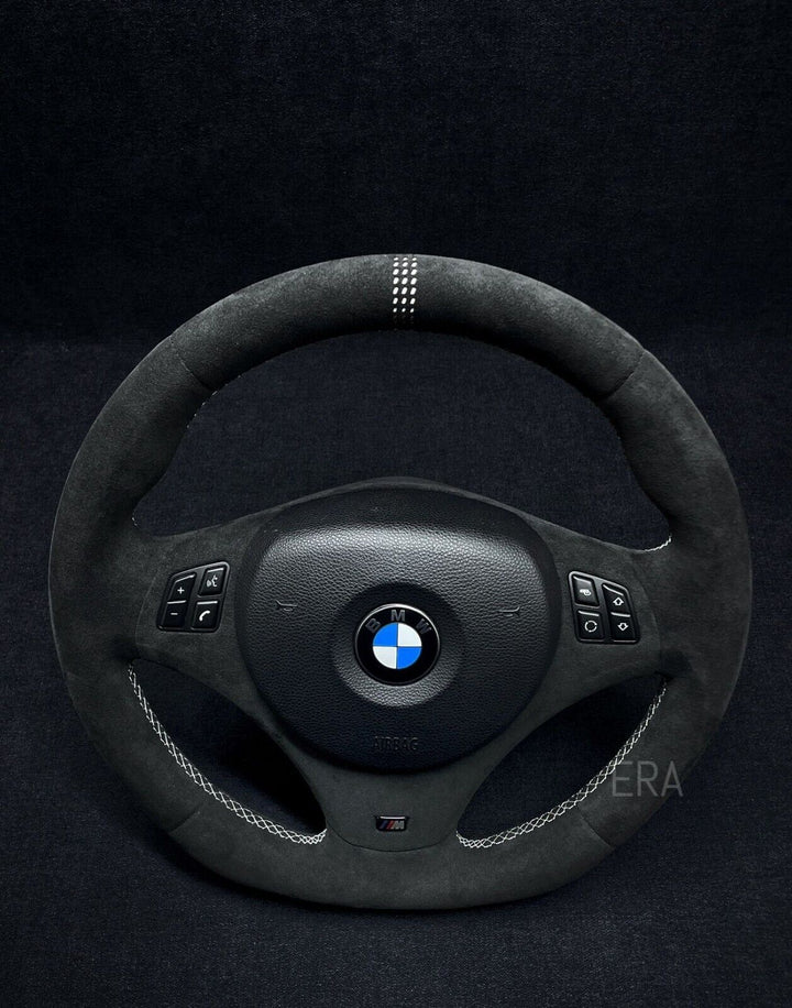 BMW E90 E92 E93 E82 E84 steering wheel  M cs alcantara flat bottom 
