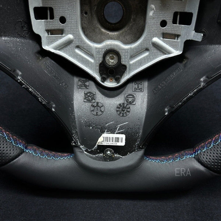 BMW E90 NAPPA-PERFORATED Middle STRIPE BLUE STITCHING 