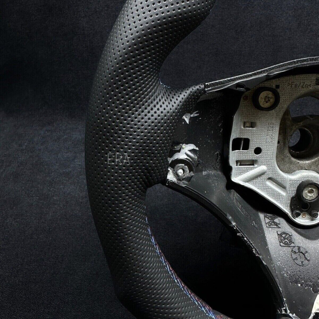 BMW E90 NAPPA-PERFORATED RED STRIPE BLUE STITCHING 