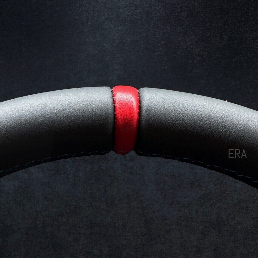 BMW E90 NAPPA leather red Middle STRIPE BLUE STITCHING 