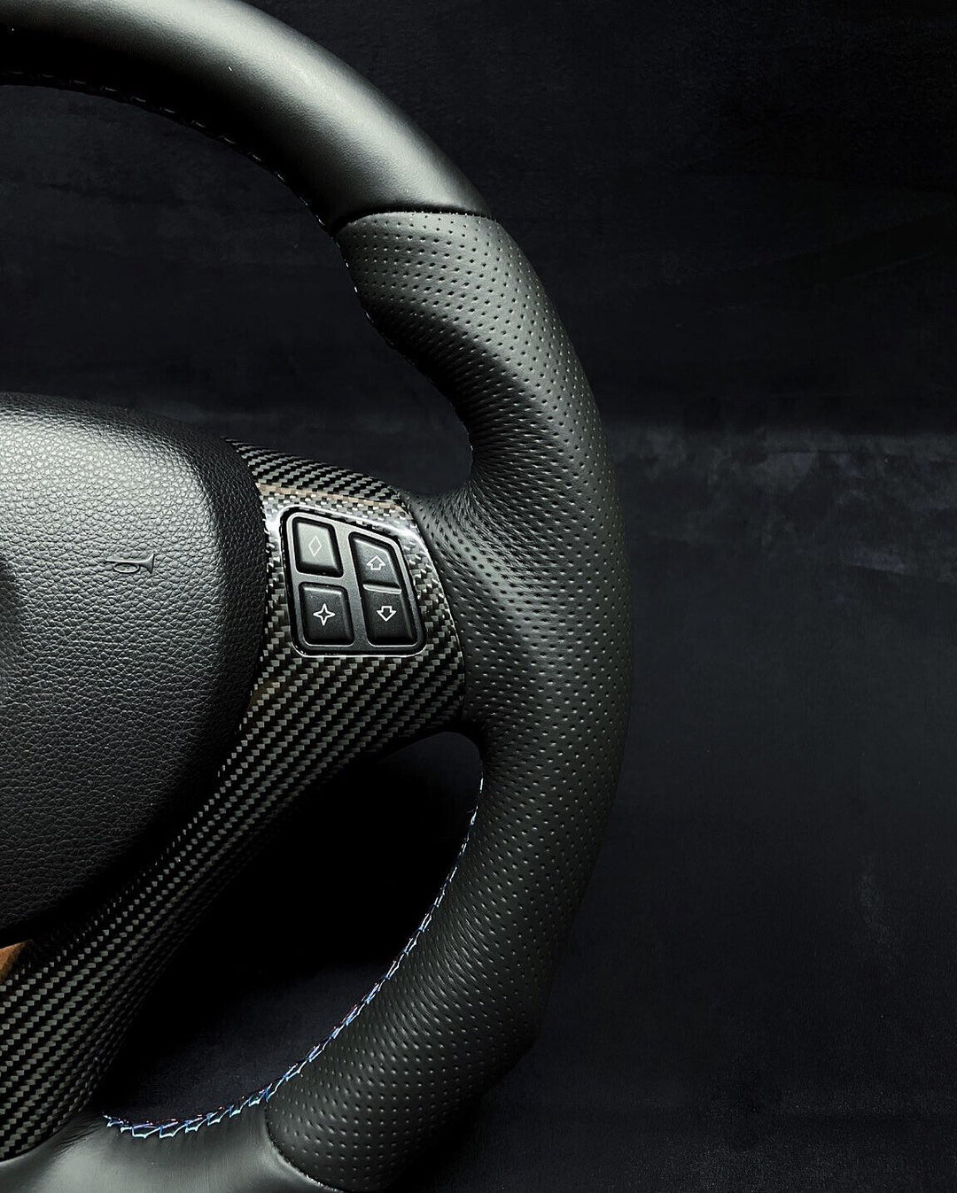 BMW E90 PERFORATED LEATHER NAPPA STEERING WHEEL 