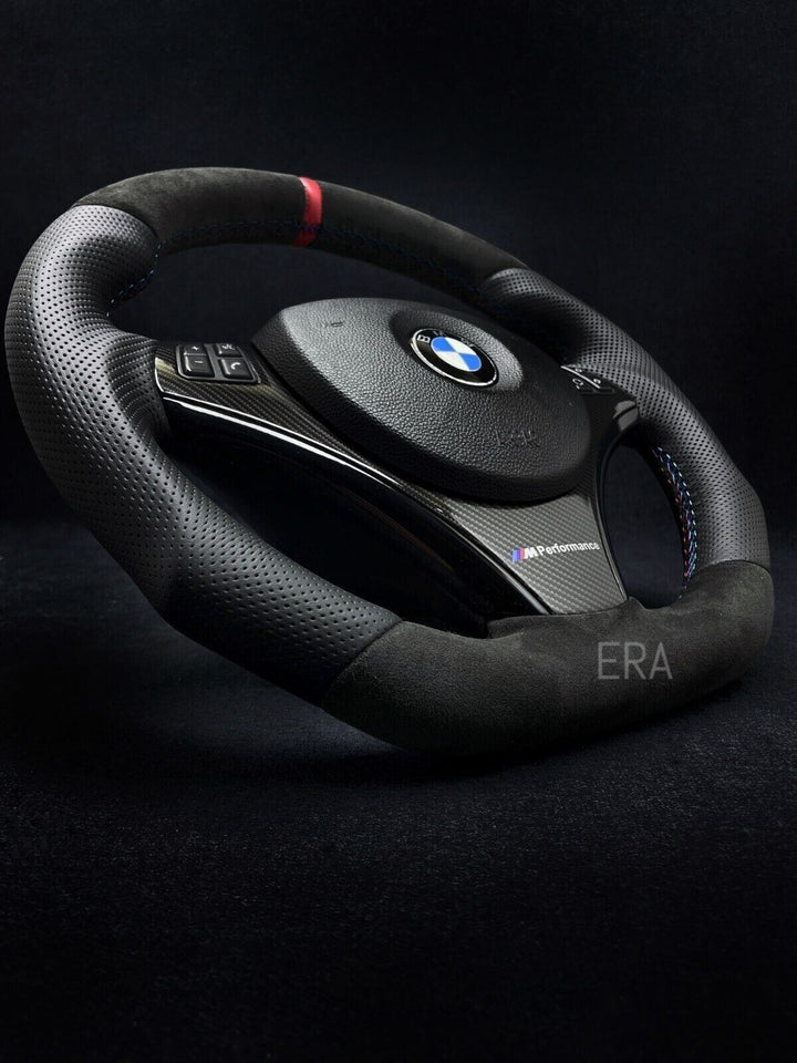 BMW E90 SPORT M SPORT STEERING WHEEL carbon red middle stripe m performance