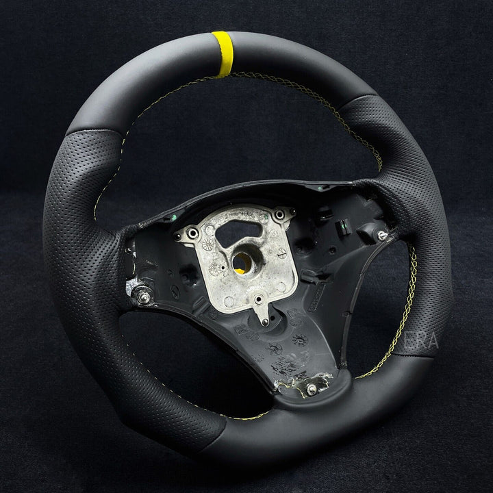BMW E90 STEERING WHEEL SHAPE FRAME yellow stripe