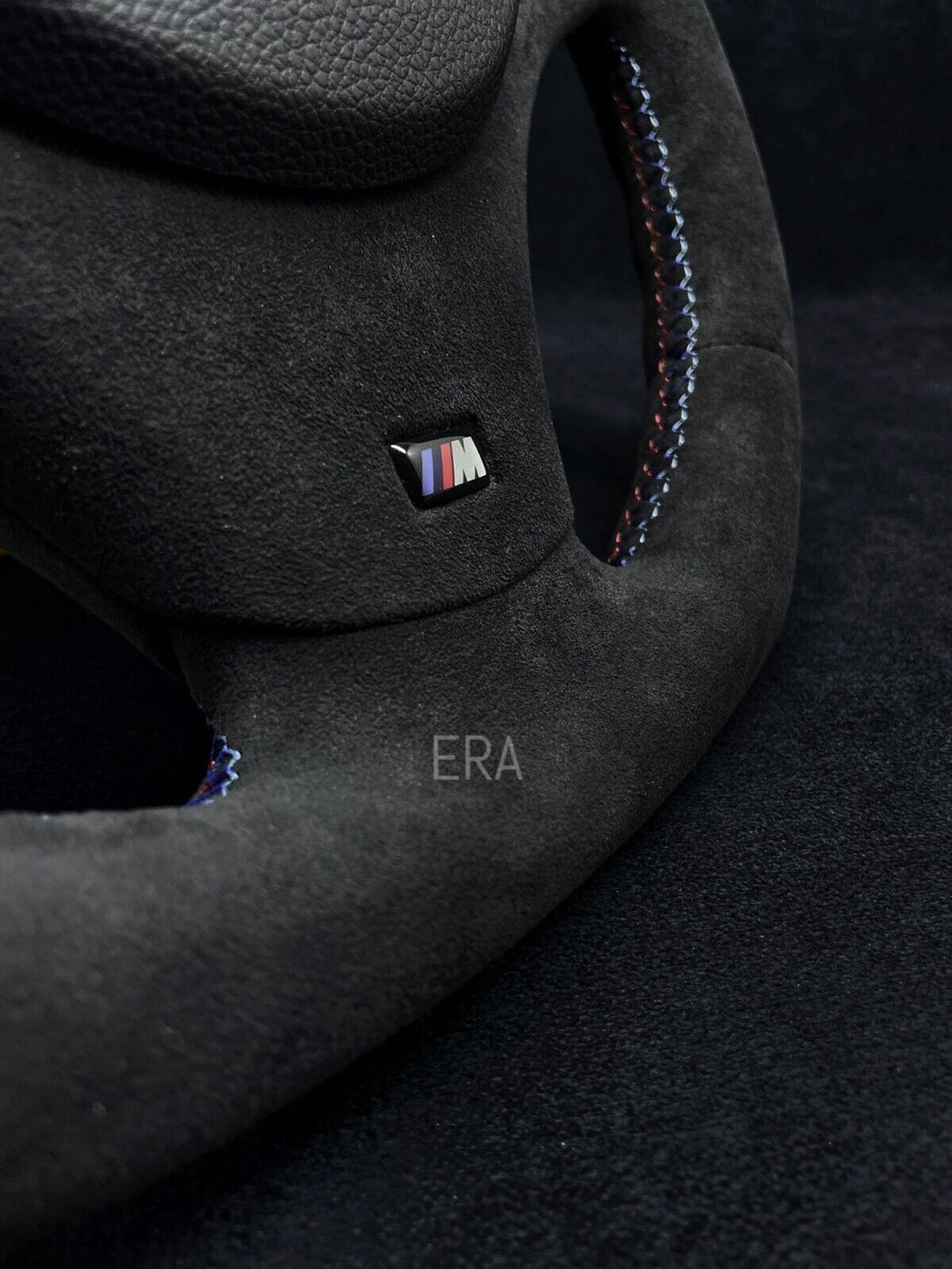 BMW E90 e80 DCT SHIFT PADDLE STEERING WHEEL m stitching alcantara leather trim m sport m performance