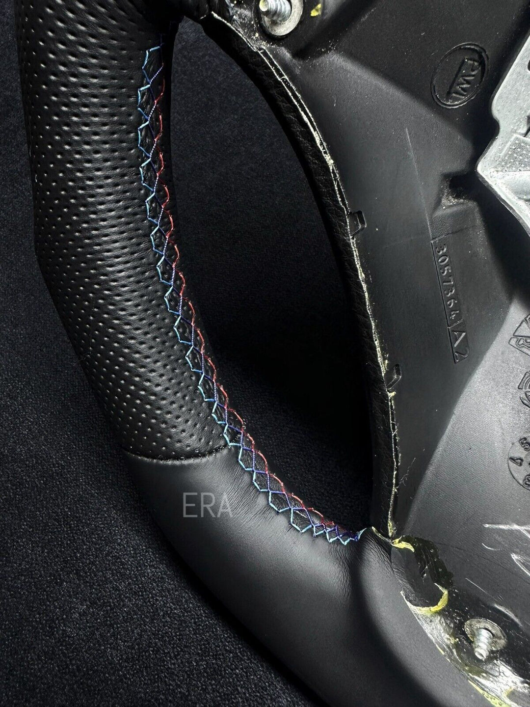 BMW E90 perforated leather steering wheel M STITCHING