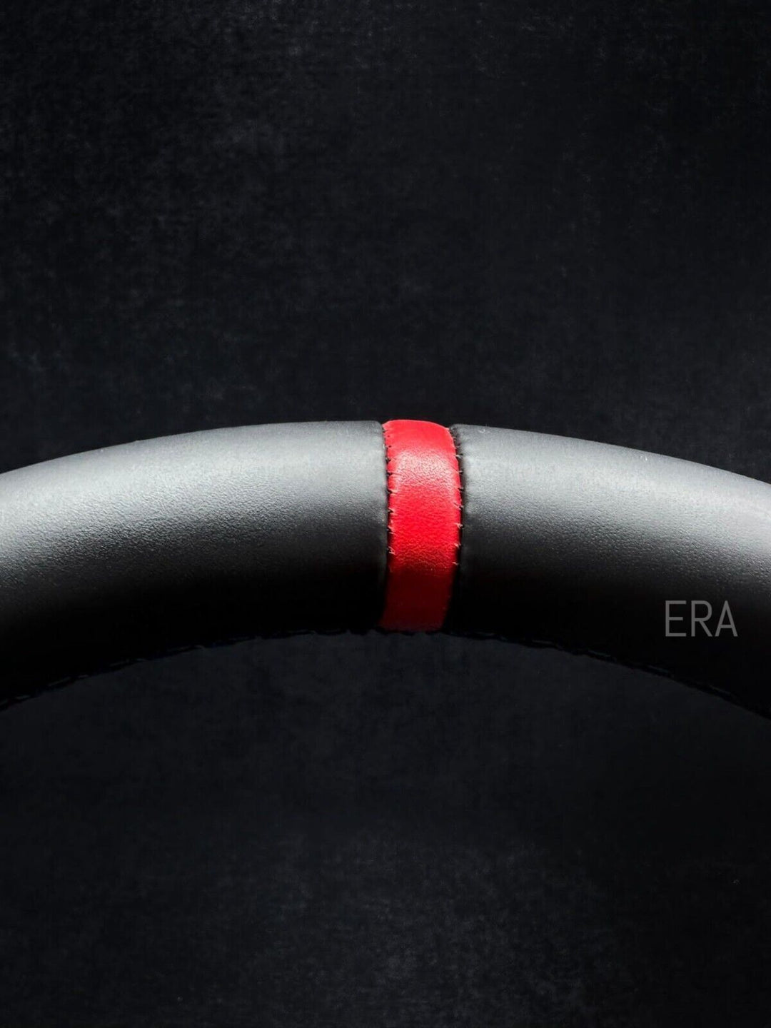 BMW E90 perforated leather steering wheel with a red stripe 