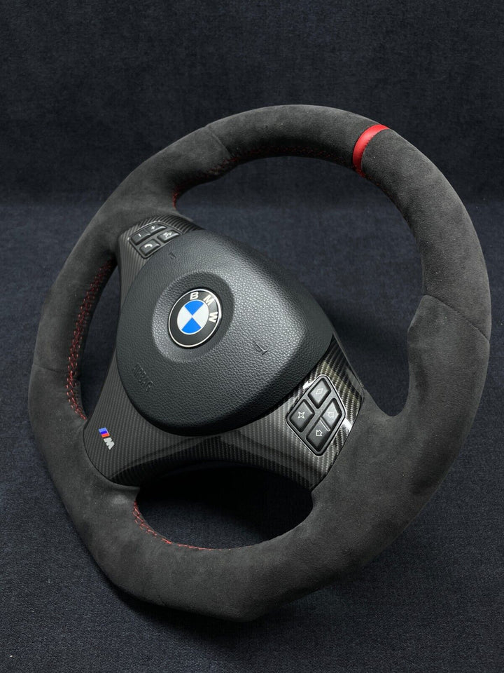 BMW E92 STEERING WHEEL ALCANTARA RED STITCHING