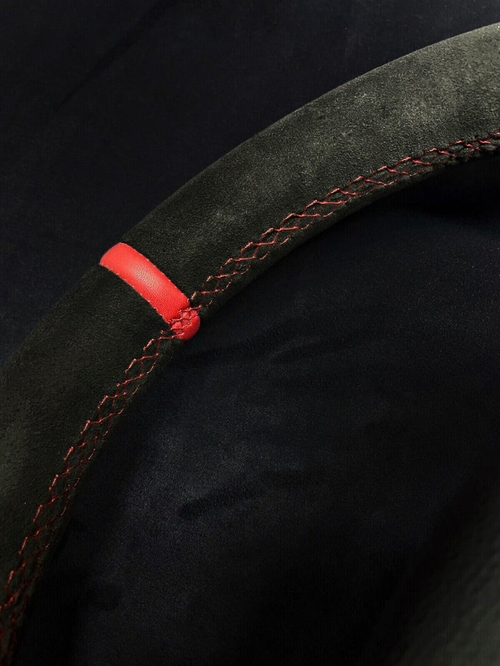 BMW E92 STEERING WHEEL ALCANTARA RED STRIPE CARBON TRIM