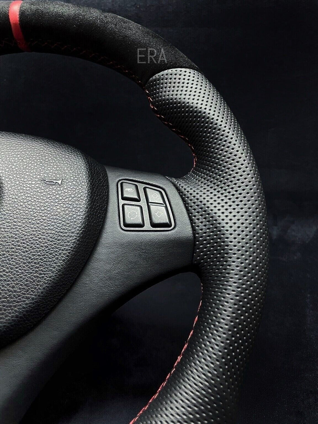 BMW E9X-E8X ALCANTARA-PERFORATED STEERING WHEEL