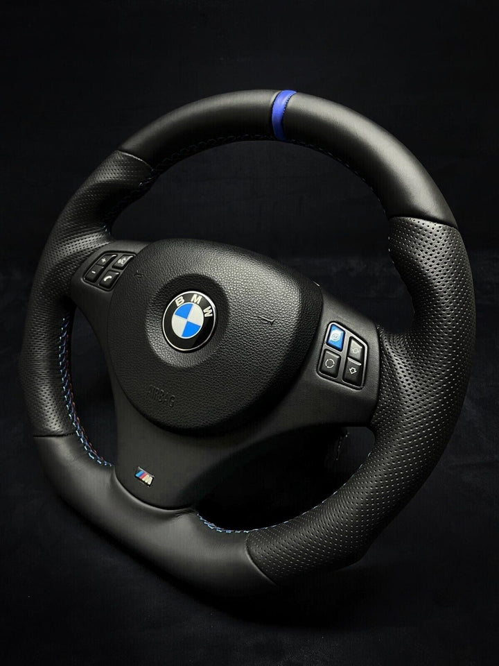 BMW E9X-E8X NAPPA-PERFORATED LEATHER blue button 