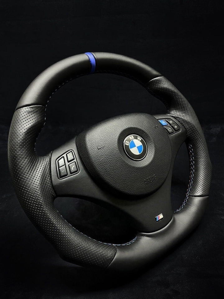 BMW E9X-E8X NAPPA-PERFORATED LEATHER blue stripe