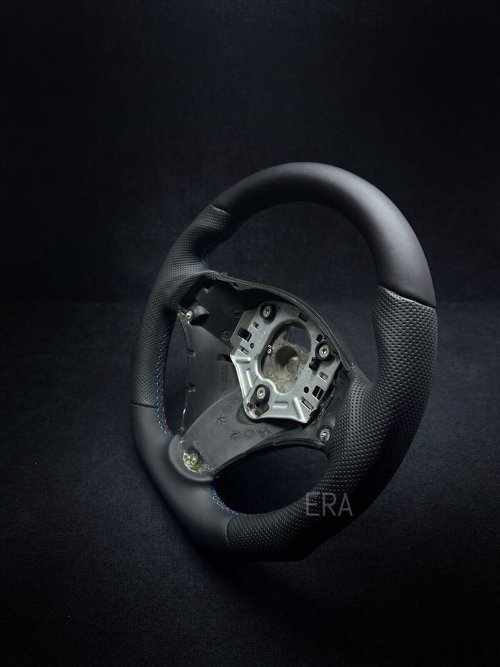 BMW E9X-E8X NAPPA-PERFORATED blue red STITCHING SHAPED steering wheel